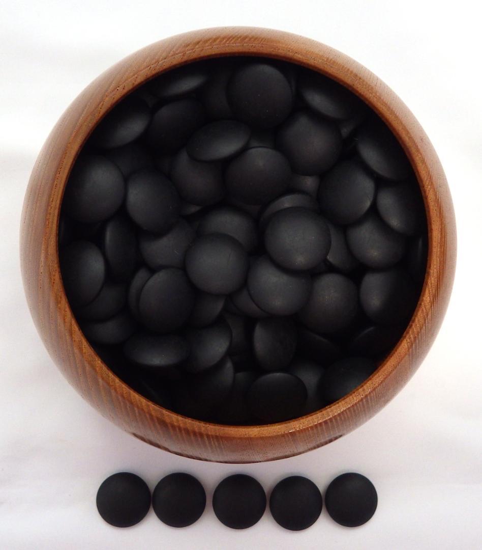 【2回使用】碁盤脚付 30号 19路盤 碁笥・碁石付き 新かや材製