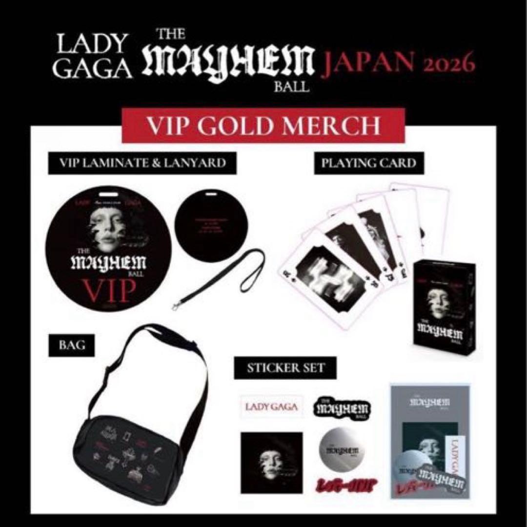 LADY GAGA VIP GOLD グッズ フルセット