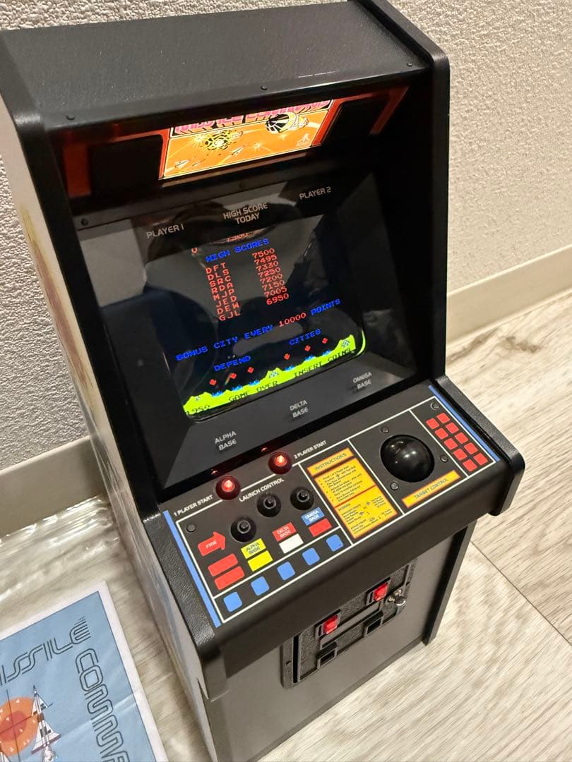 Atari Missile Command 1/6スケール ミニチュア