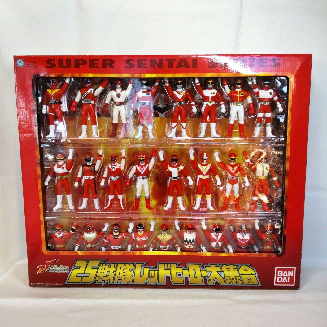 〈新品未開封〉ソフビ 25戦隊レッドヒーロー大集合&スペシャル5レッドセット