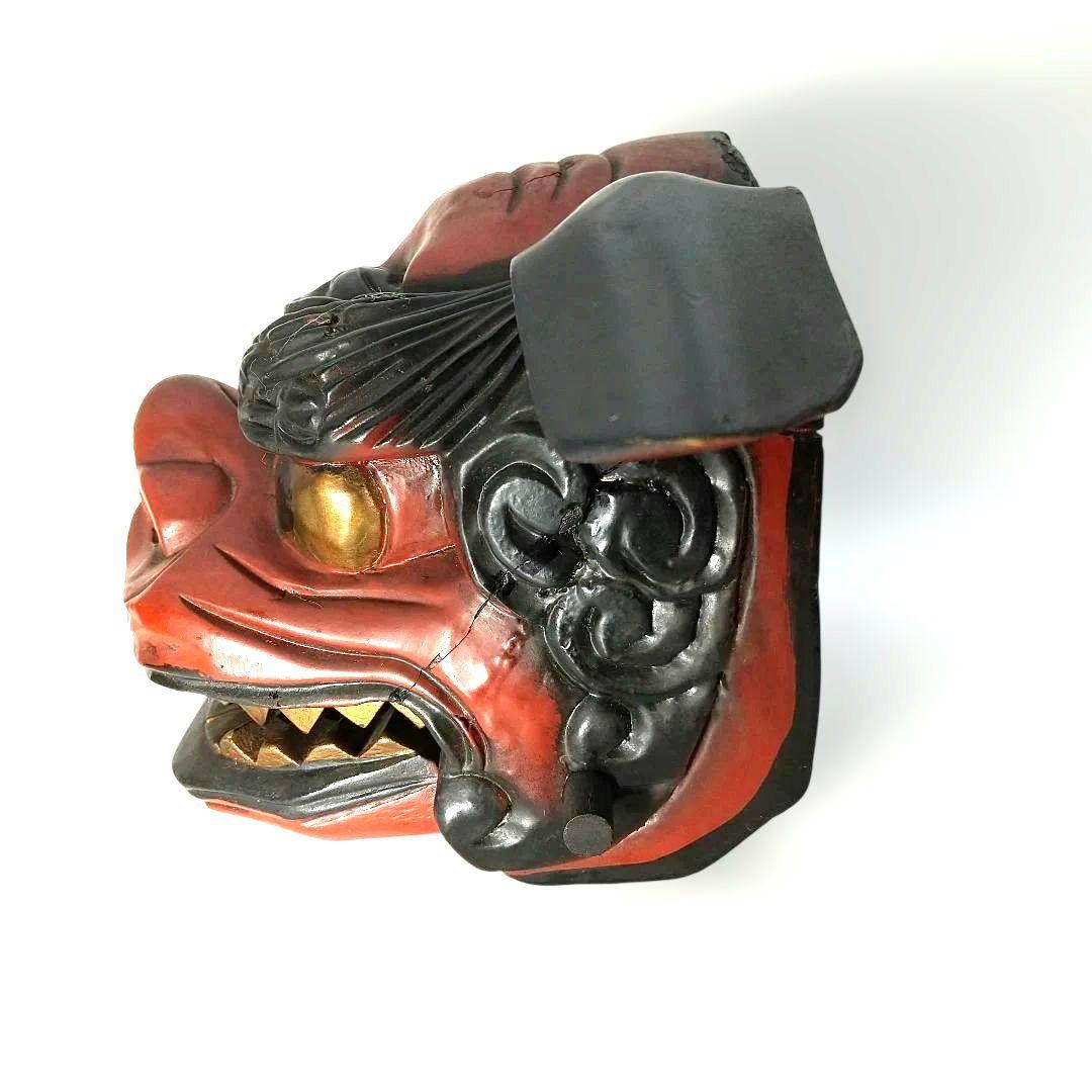 【希少な民芸品・美品】獅子頭 獅子舞