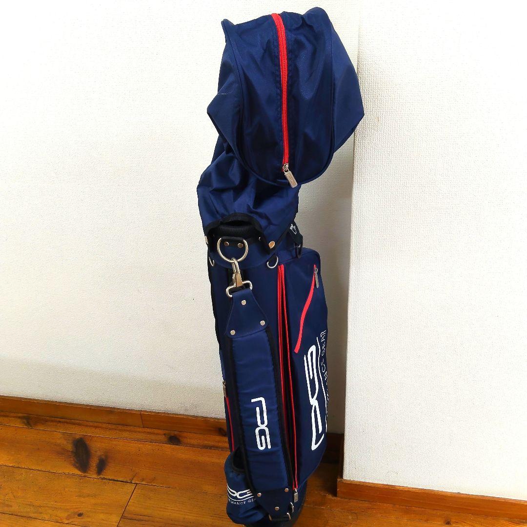 最安値【お早めにどうぞ】PG 【美品】パフォーマンスギアキャディバッグ ネイビー