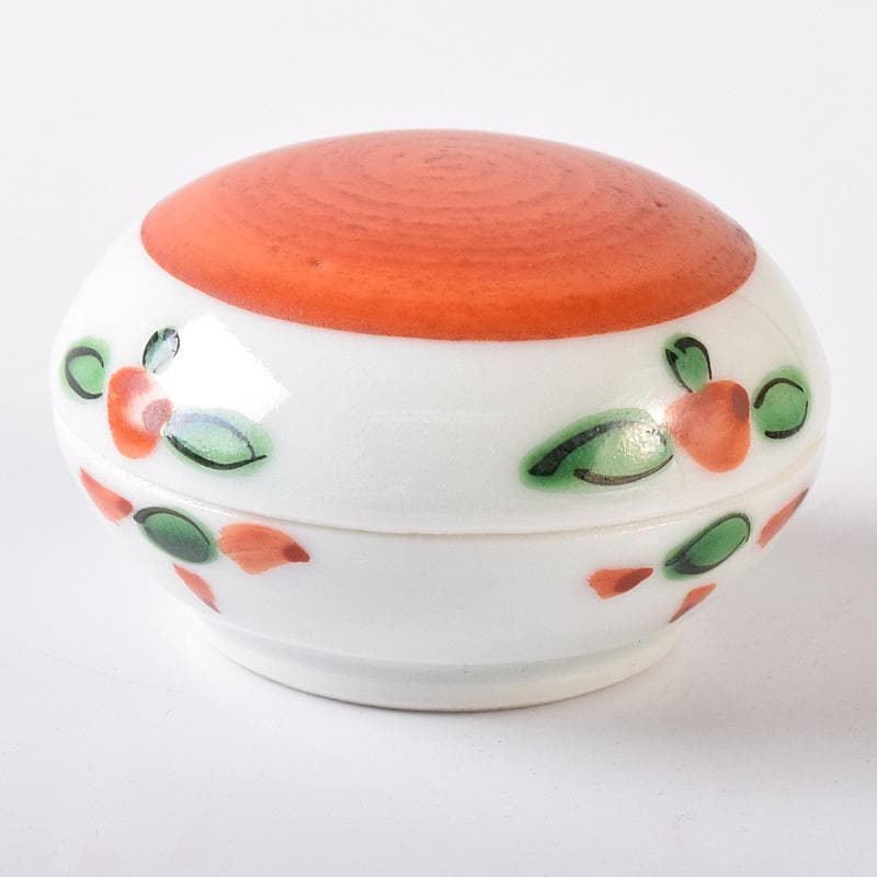 茶道具　清風与平造　赤絵　香合　共箱　M　R8244