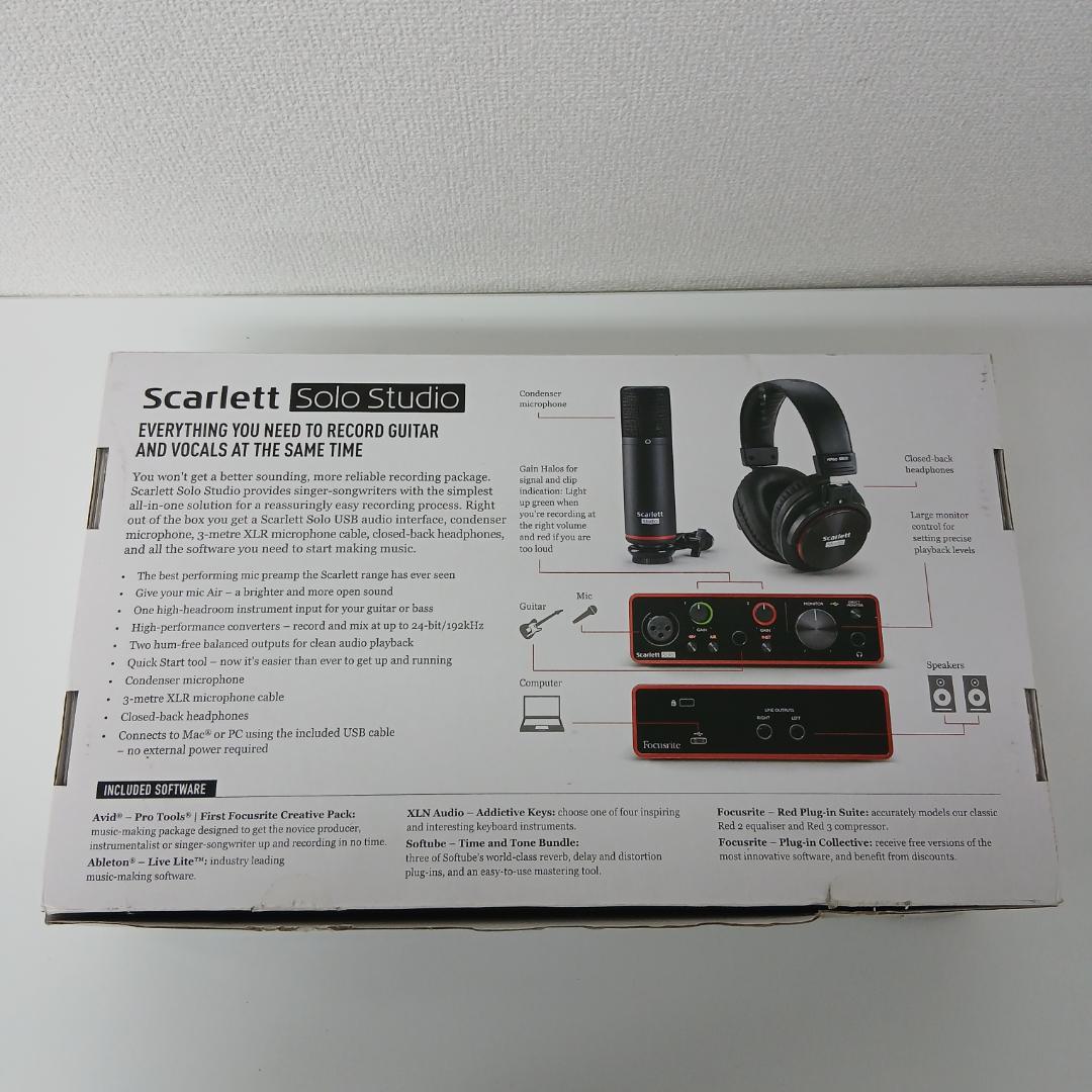 【ジャンク】Focusrite Scarlett Solo Studio