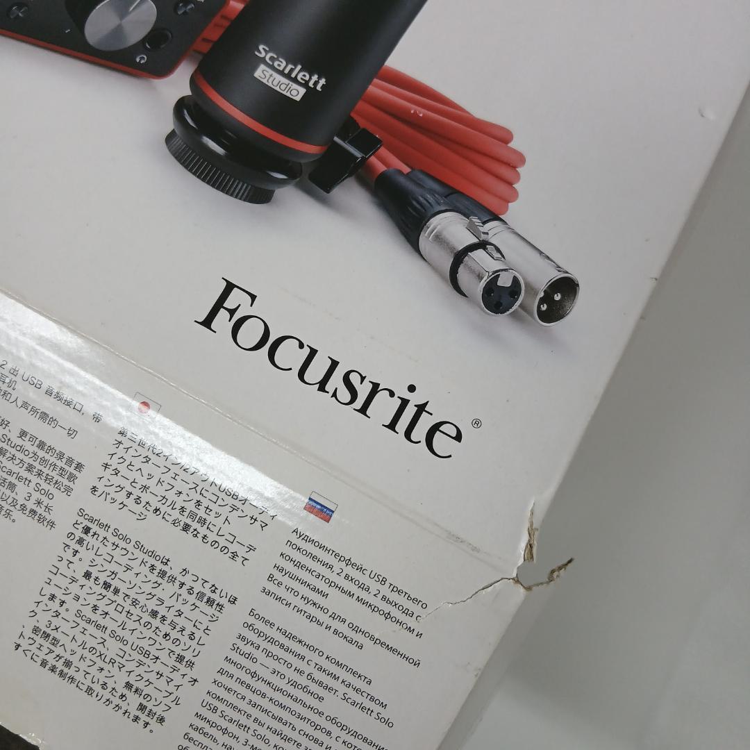 【ジャンク】Focusrite Scarlett Solo Studio