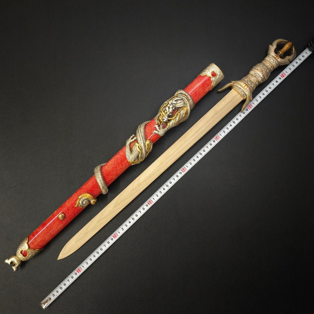 倶利伽羅剣　模造剣　木剣拵　供養品　不動明王法具　剣装具拵