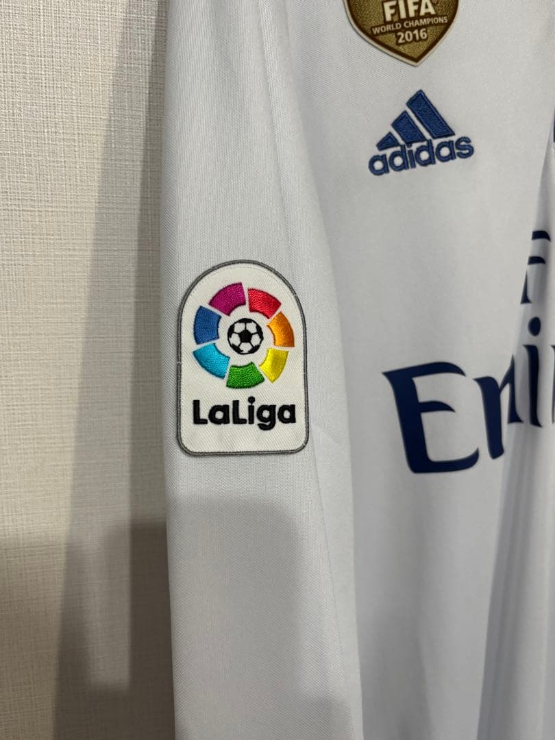 【新品タグ付き】レアル・マドリード 16-17 ベイル 長袖ユニフォーム