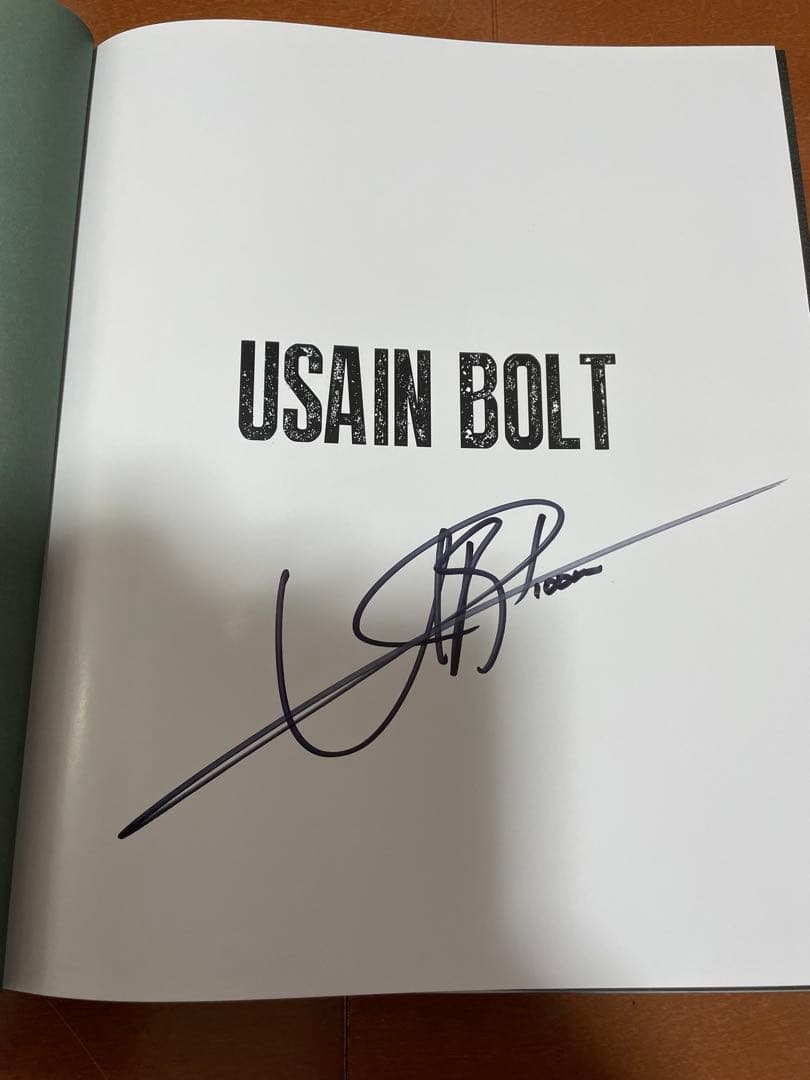 ウサインボルト 自筆サイン付き写真集