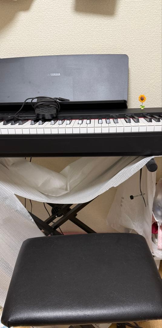 YAMAHA P225BヘッドホンXスタンドXイスダンパーペダルセットまい