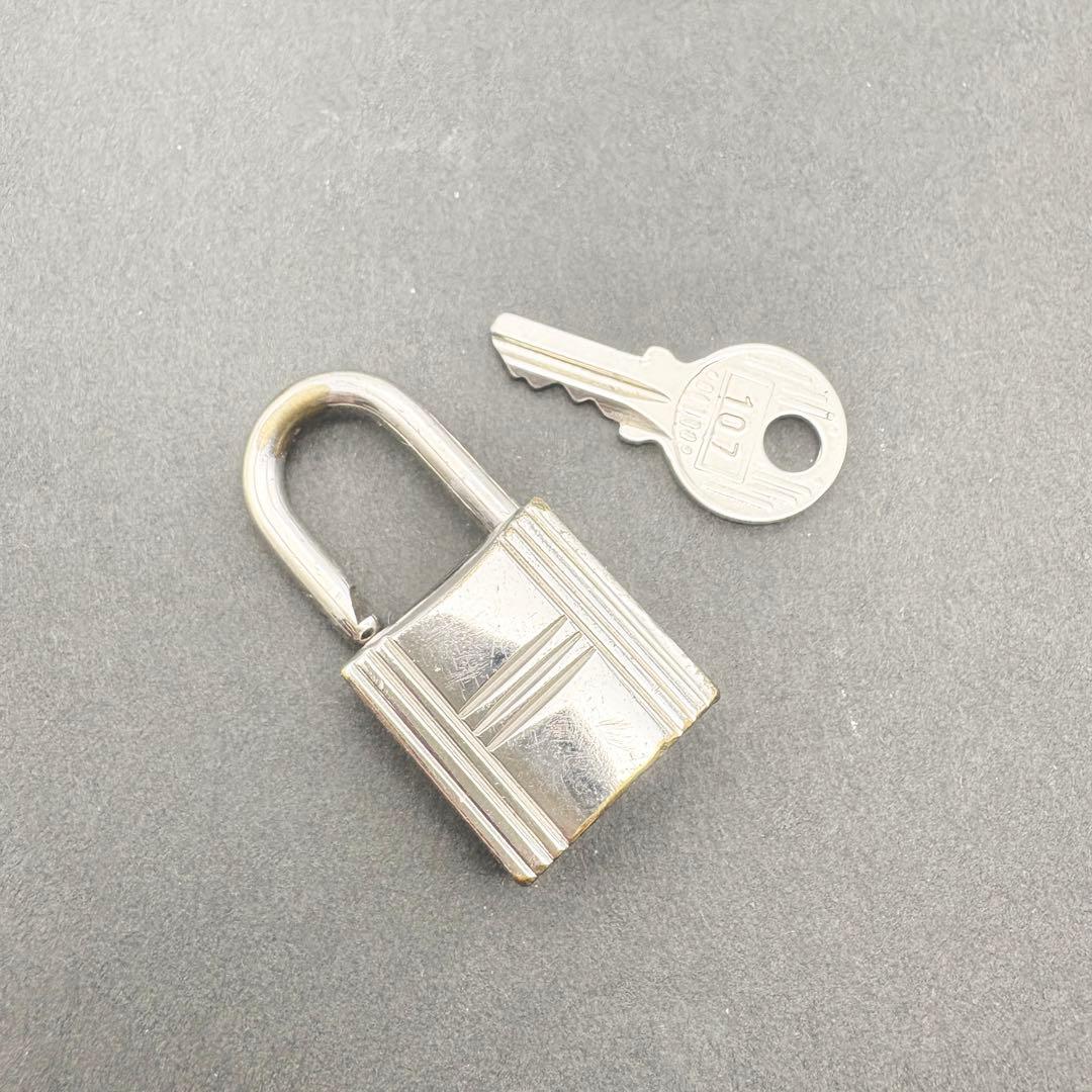 HERMES カデナ パドロック 南京錠 107 シルバー