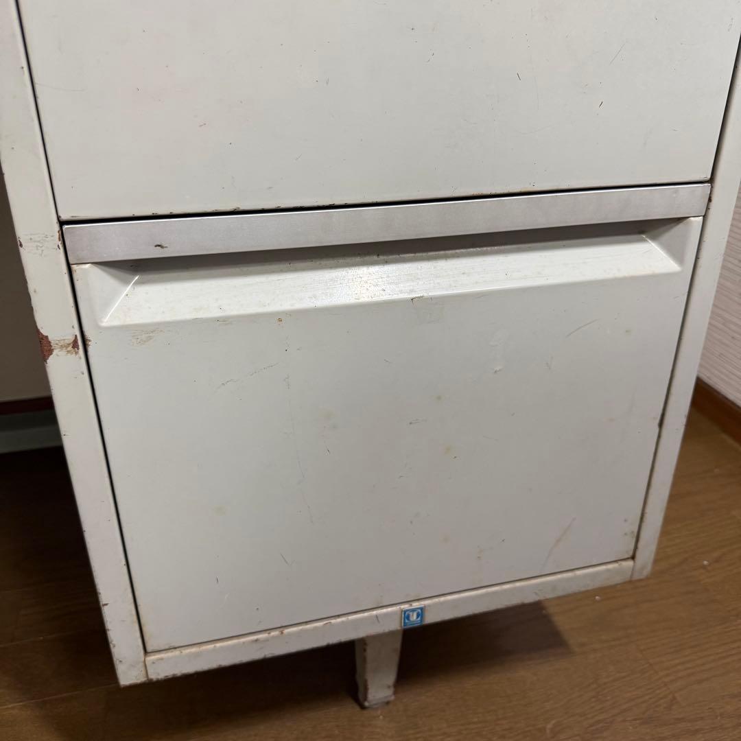 UCHIDA オフィスデスク 事務机 机 グレー レトロ 昭和レトロ