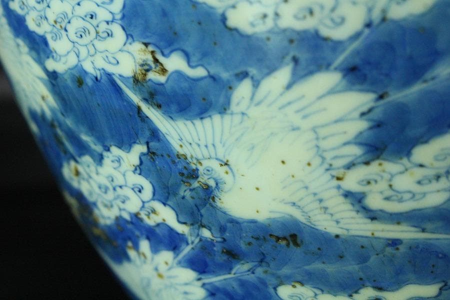 茶道具 茶壺 古 唐物 梅花氷裂紋 壷 32.5cm在銘 瀬戸壷(K-A397)