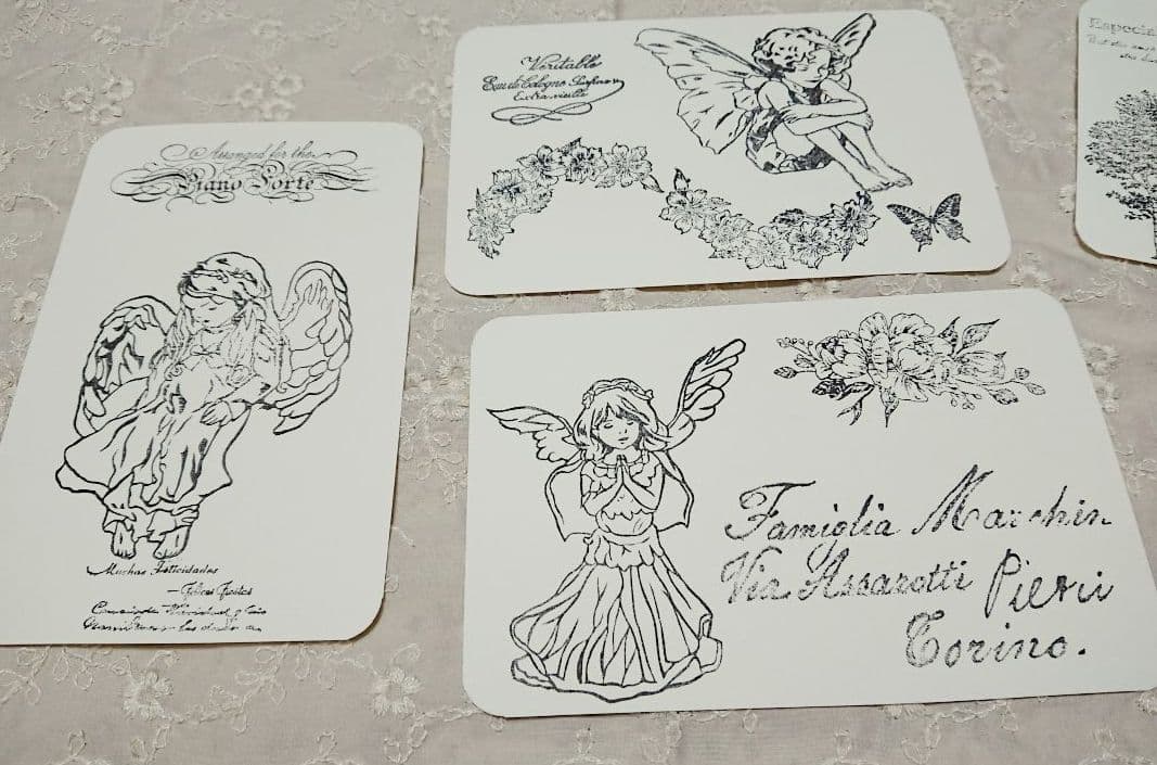 ＊ポストカード風紙モノ＊