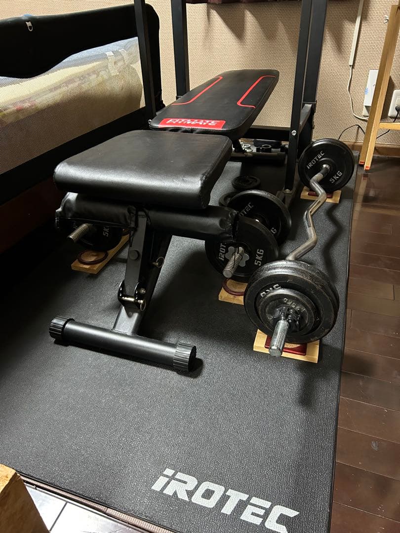 【福岡県宗像市　引取限定】インクラインベンチ　可変式ダンベル等