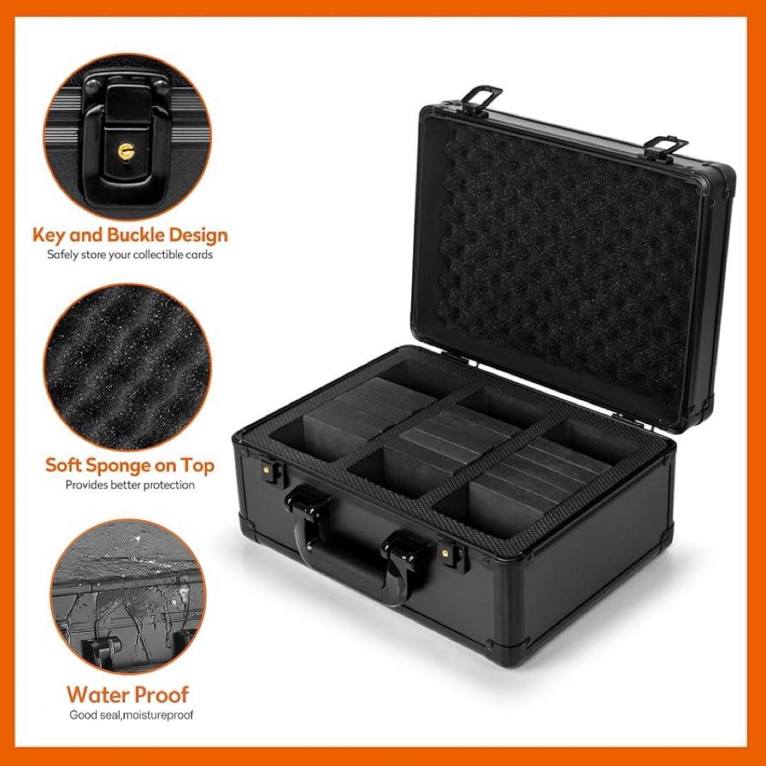 PSA鑑定用収納ケース　アタッシュケース ストレージボックス アルミ製4列訳あり