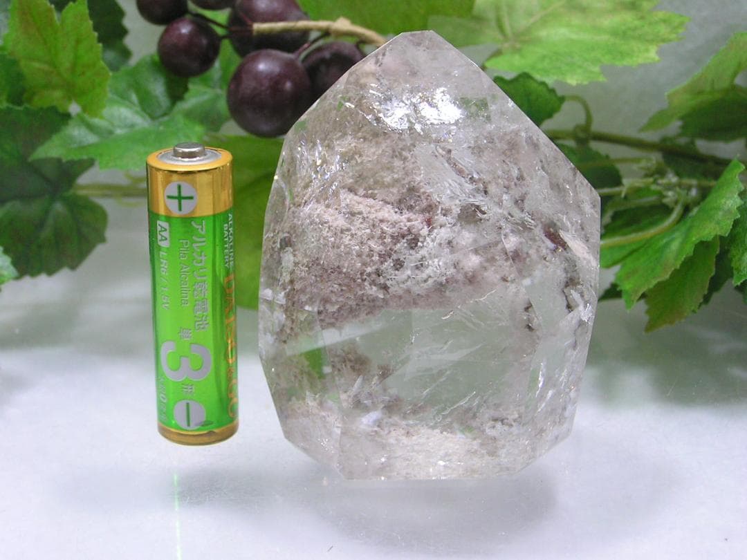 天然石    ガーデンクォーツ（庭園水晶）ポイント  A150702-4