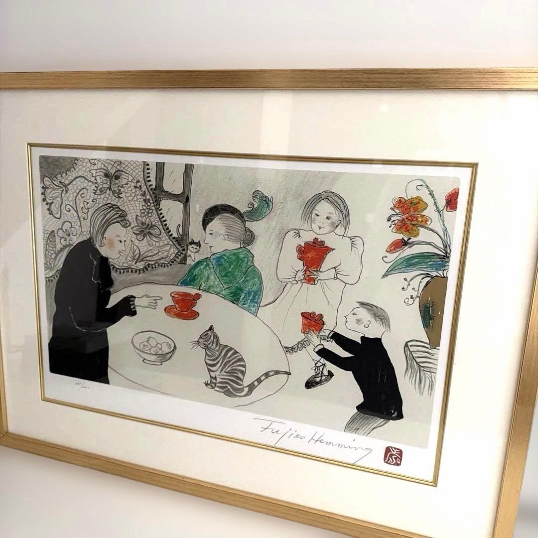 2004.フジ子.ヘミング希少絵画　シルクスクリーン