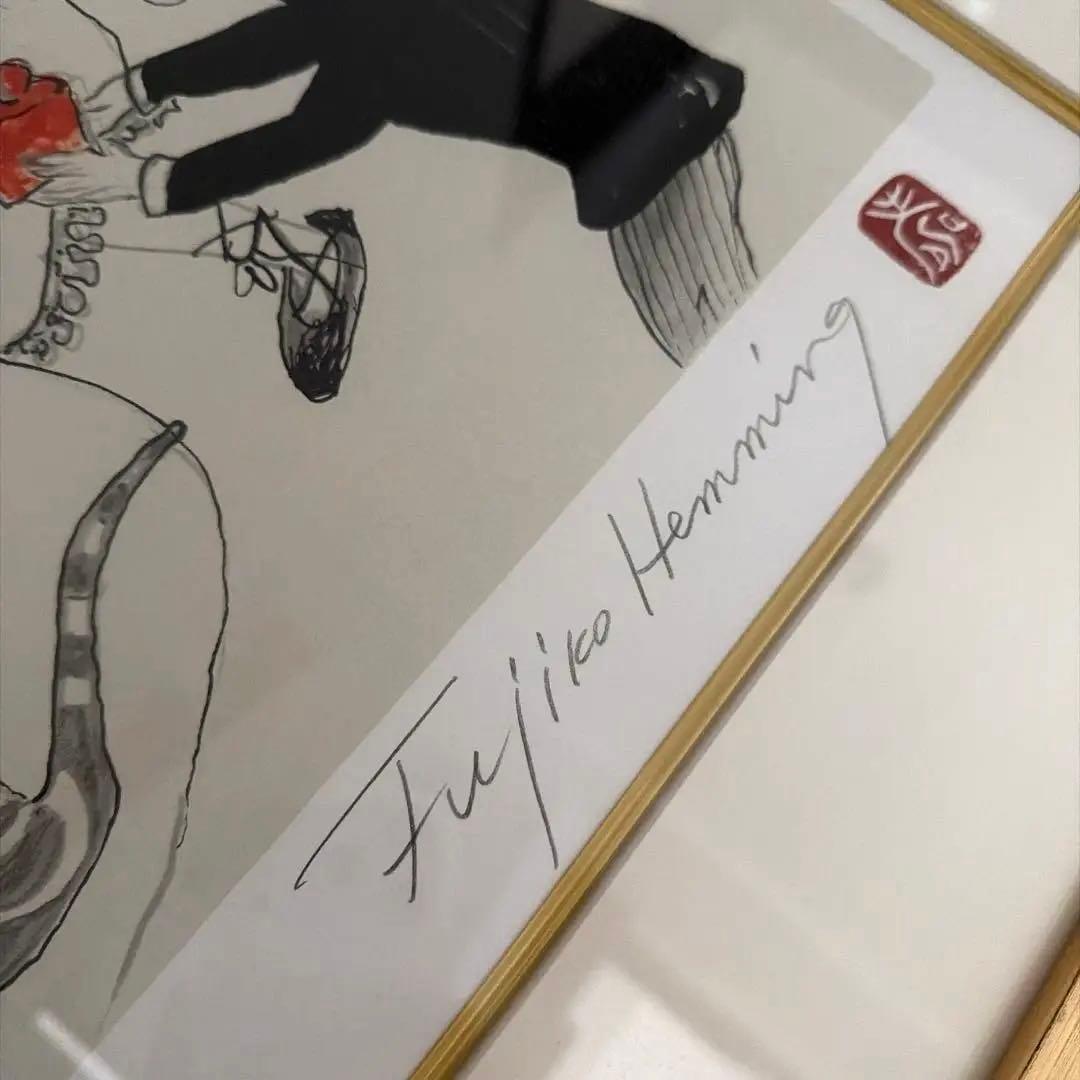 2004.フジ子.ヘミング希少絵画　シルクスクリーン