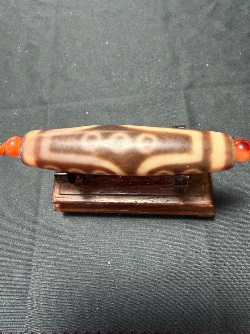 kiza、 良品天珠‼️西蔵老礦紅朱砂十五眼天珠