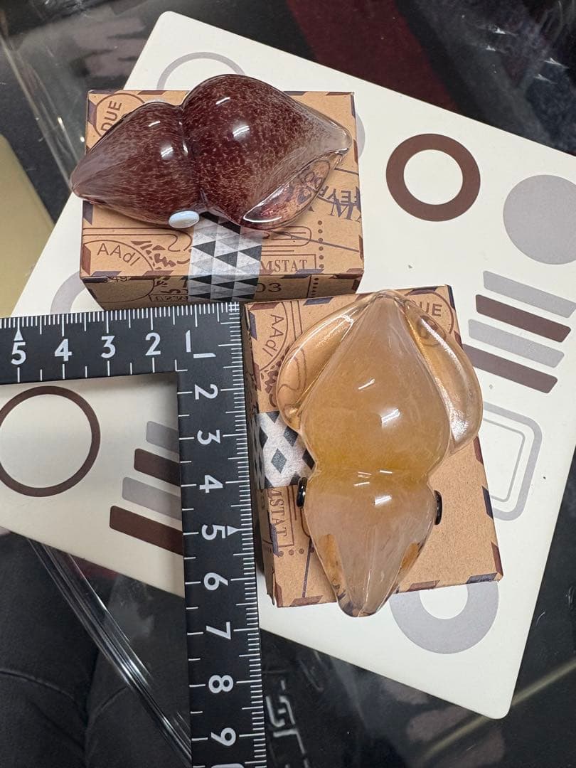 ガラスのホタルイカ 2個セット(生、ボイル)