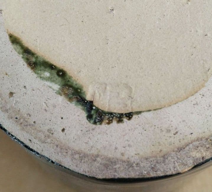 【本物保証】熊倉順吉 織部釉灰皿 共箱 栞 無傷 オブジェ焼 走泥社 前衛陶芸