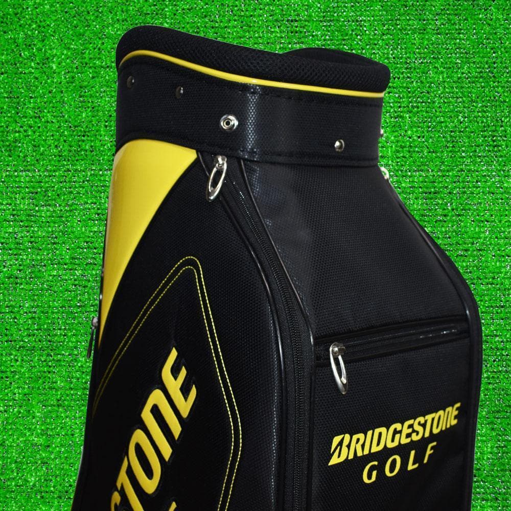 ブリヂストン ゴルフ 軽量 キャディバッグ９型【ブラック/イエロー】新品！