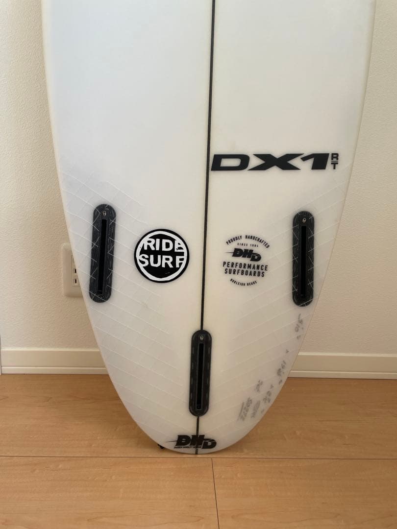 【カバー付】DHD DX1 ショートボード ホワイト/グリーン