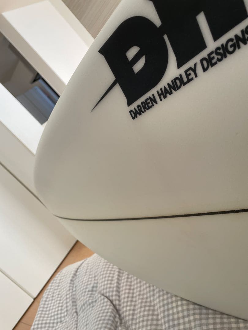 【カバー付】DHD DX1 ショートボード ホワイト/グリーン