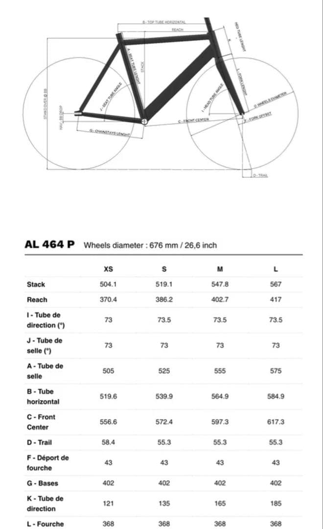 ★ LOOK AL464P アルミ ピスト フレーム ブルーラグ サーリー