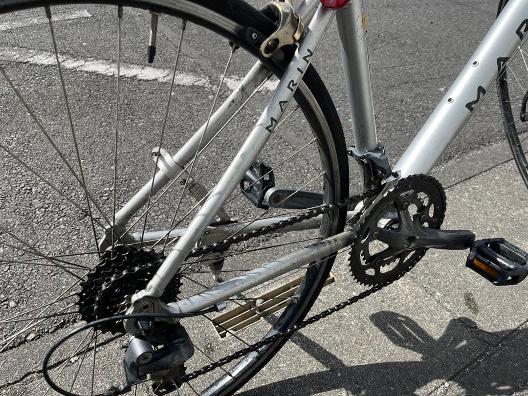 MARIN クロスバイク シルバー　ジャンク品