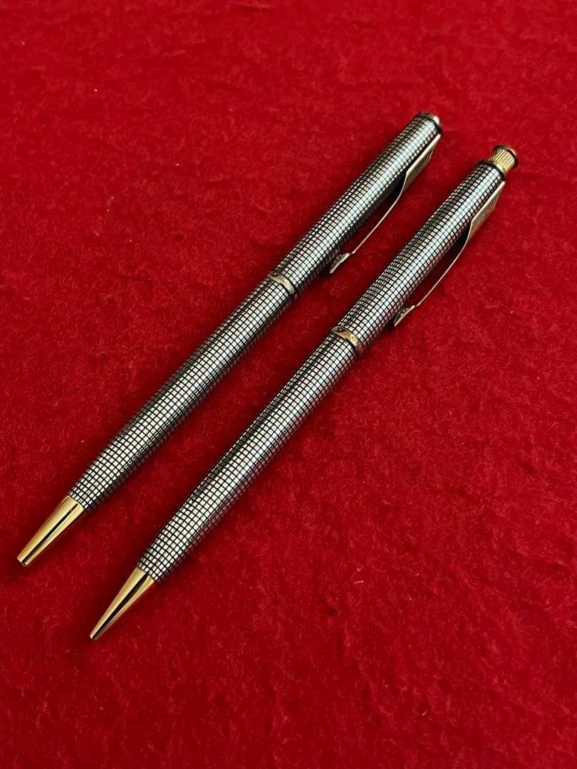 パーカーインシグニアボールペン&シャープペンシル❗️スターリングシルバー‼️ケース入