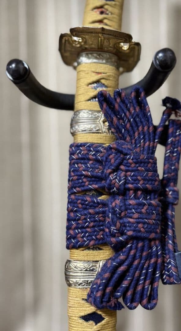 【美品】高級模擬刀 梨地鞘 陣太刀