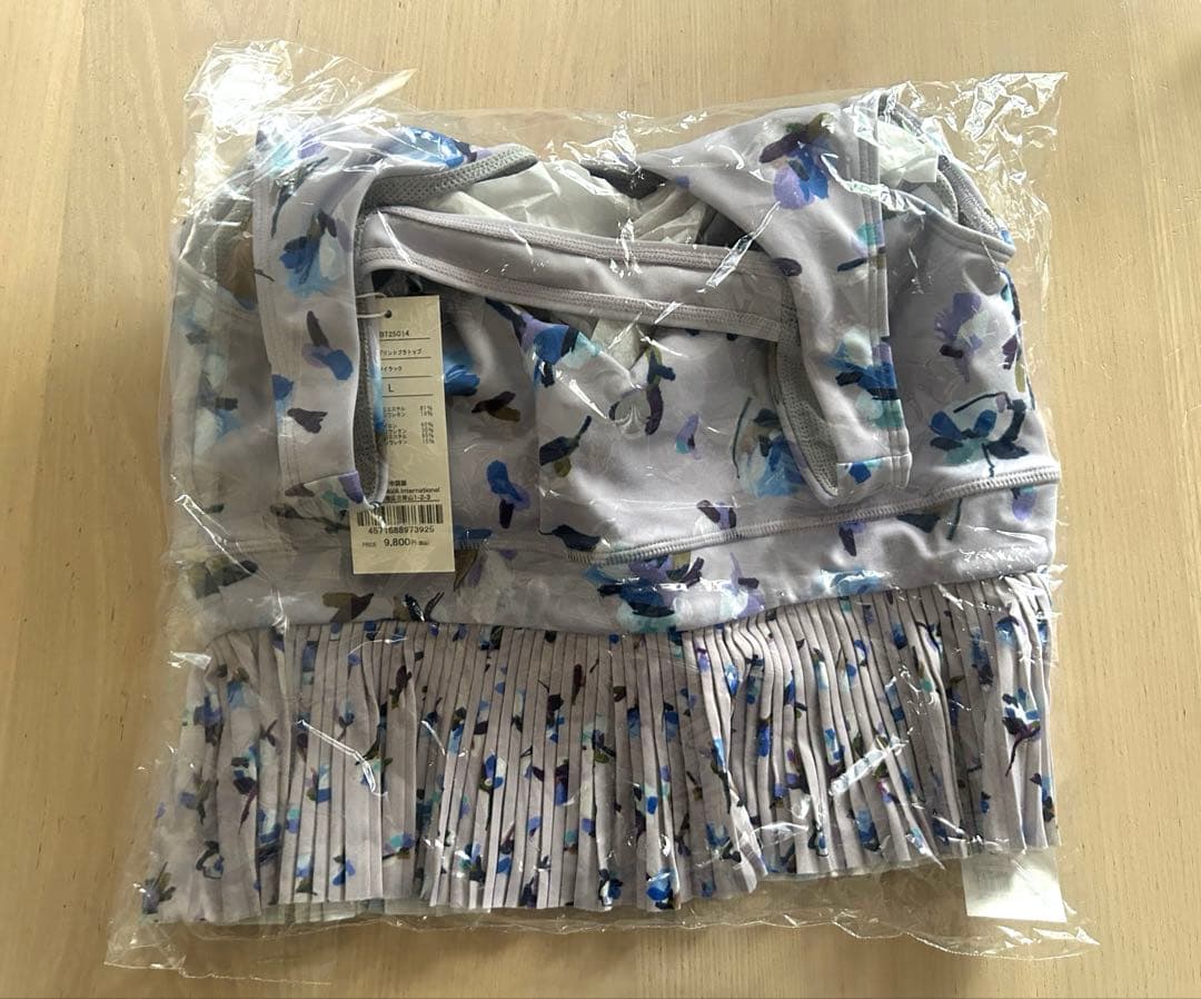 未使用品【SUKALA】ローズプリントブラトップ ライラック