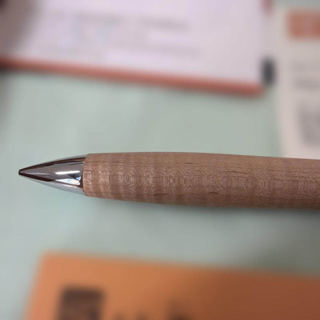 工房楔 シャーペン 楓ちぢみ杢 固定式口金 セット