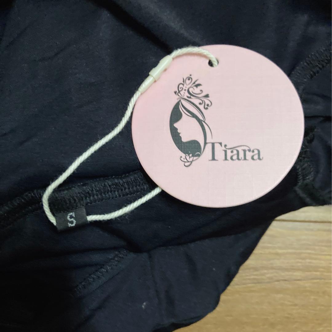 【新品/完売品】Tiara_タイムレスカメリア_レオタード_ブラック_社交ダンス