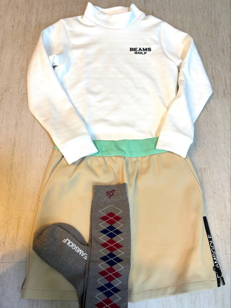 新品　ビームス　BEAMS GOLF トップス　スカート　ソックス セットゴルフ