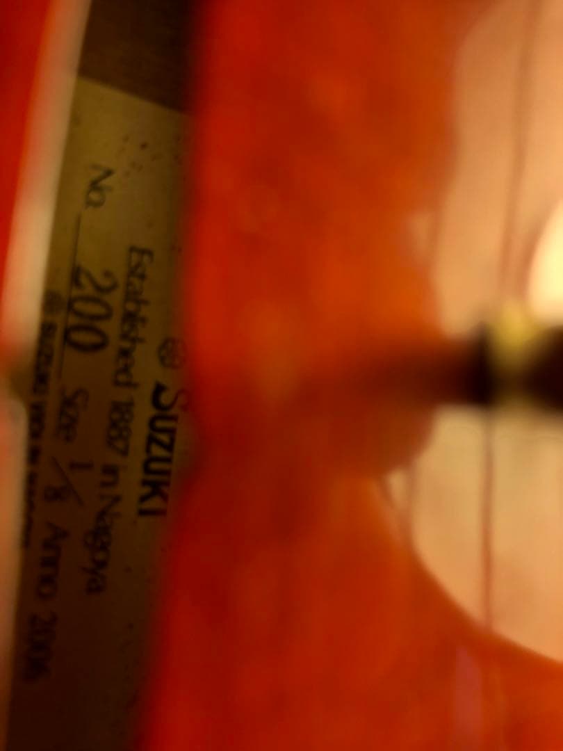 【駒&魂柱調整済】Suzuki分数バイオリンNo200 1/8 2006