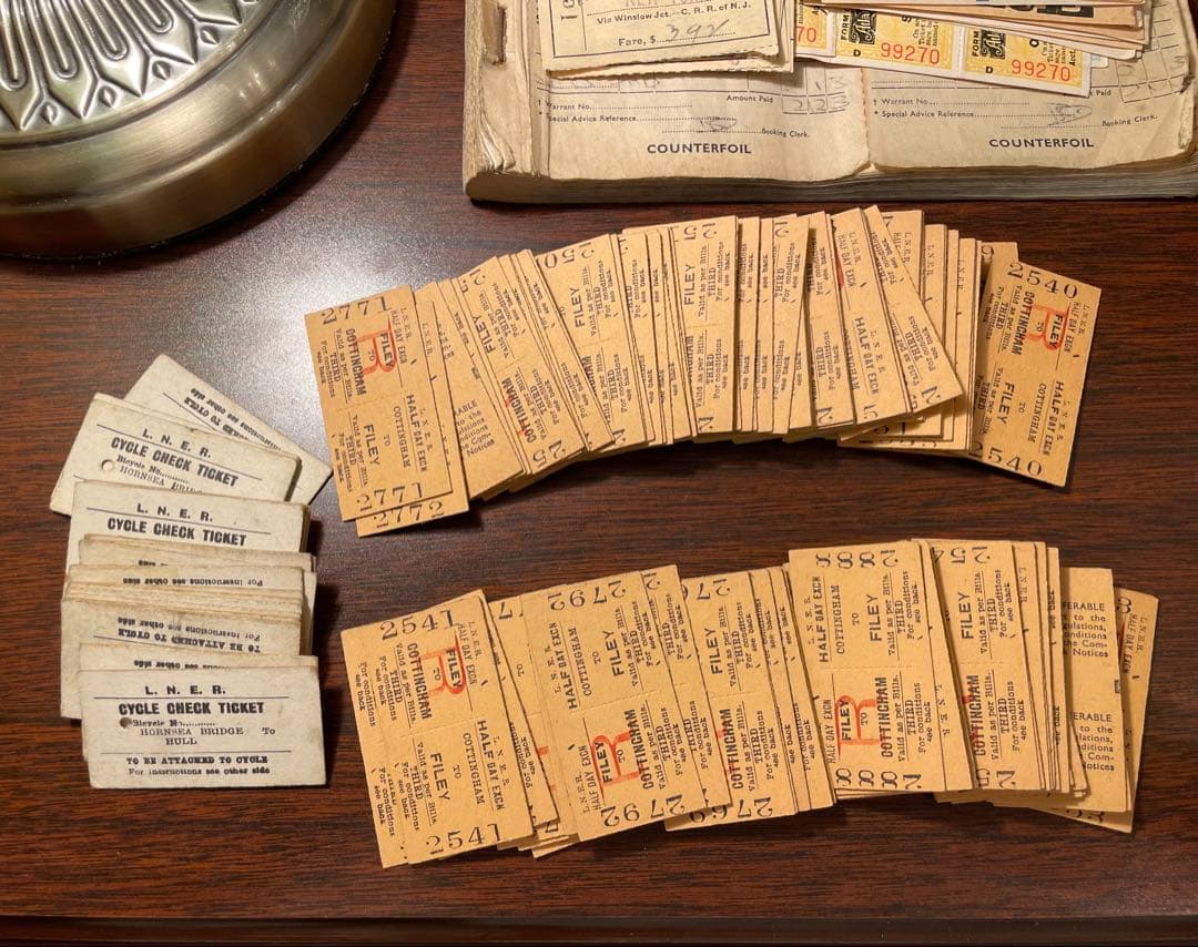 イギリス　鉄道チケット　冊子　レアな鉄道チケット詰め合わせ　ヴィンテージ
