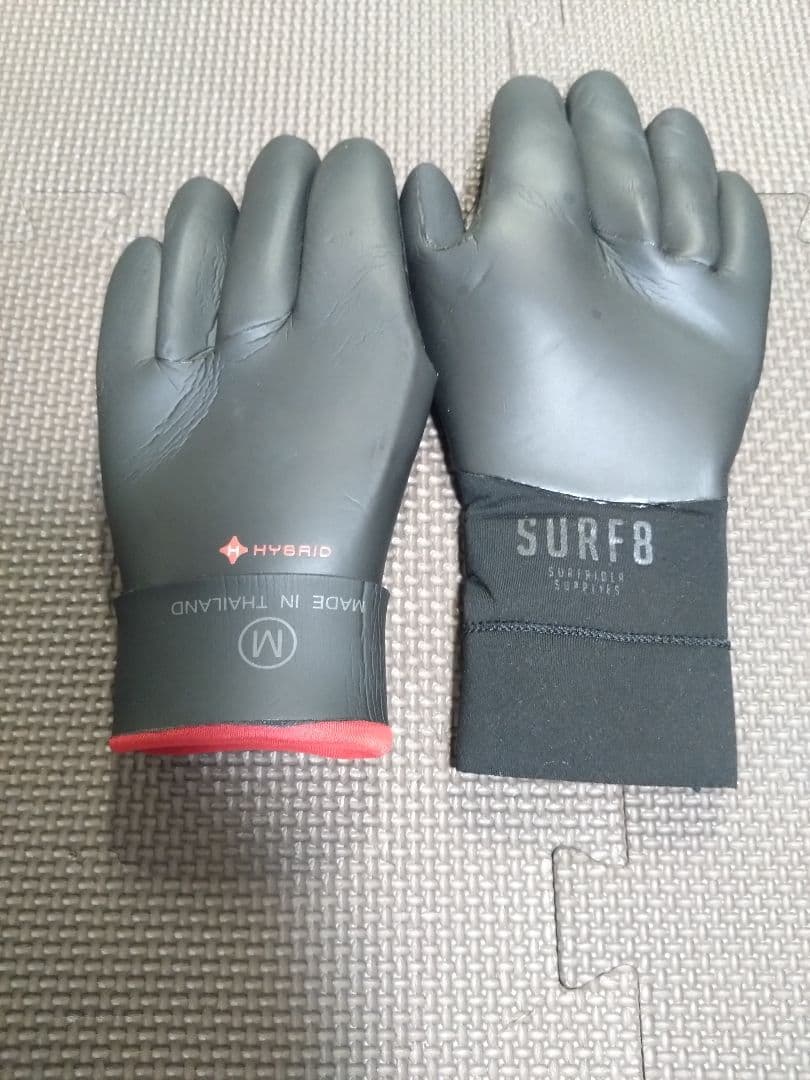 Bewet　５mm×３mmセミドライウェットスーツ　サーフブーツ、グローブ付き