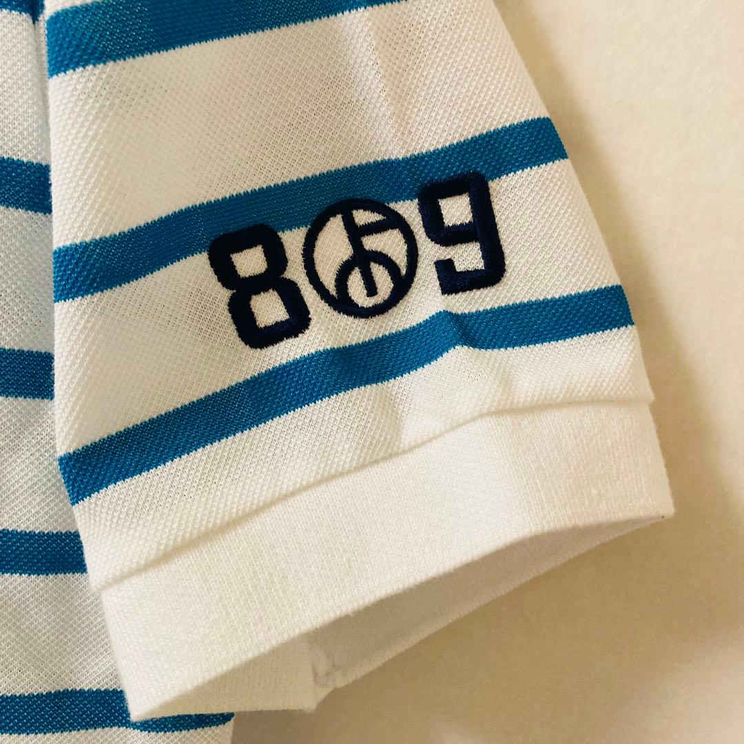 美品✳️PEARLY GATES『ゴルフ ポロシャツ ボーダー 半袖』サイズ4