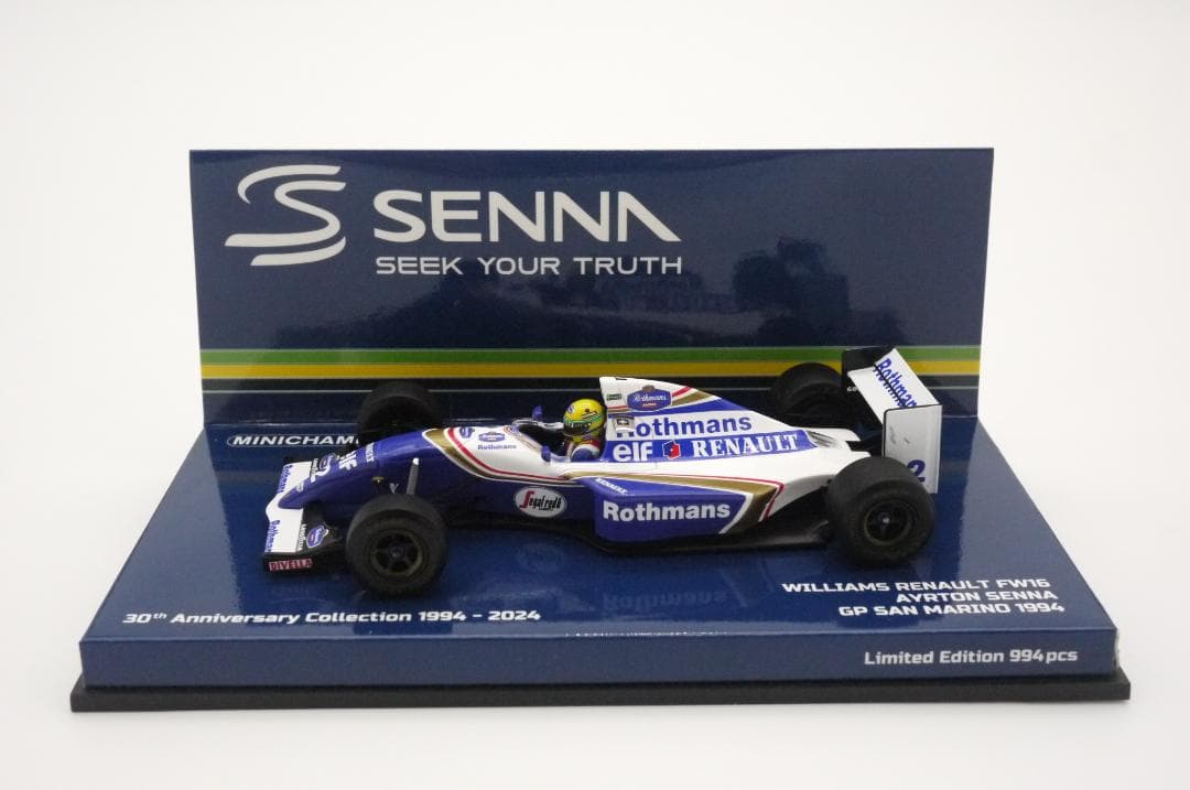 D1/43 ウィリアムズ FW16 ラストレース ロスマンズ A.セナ