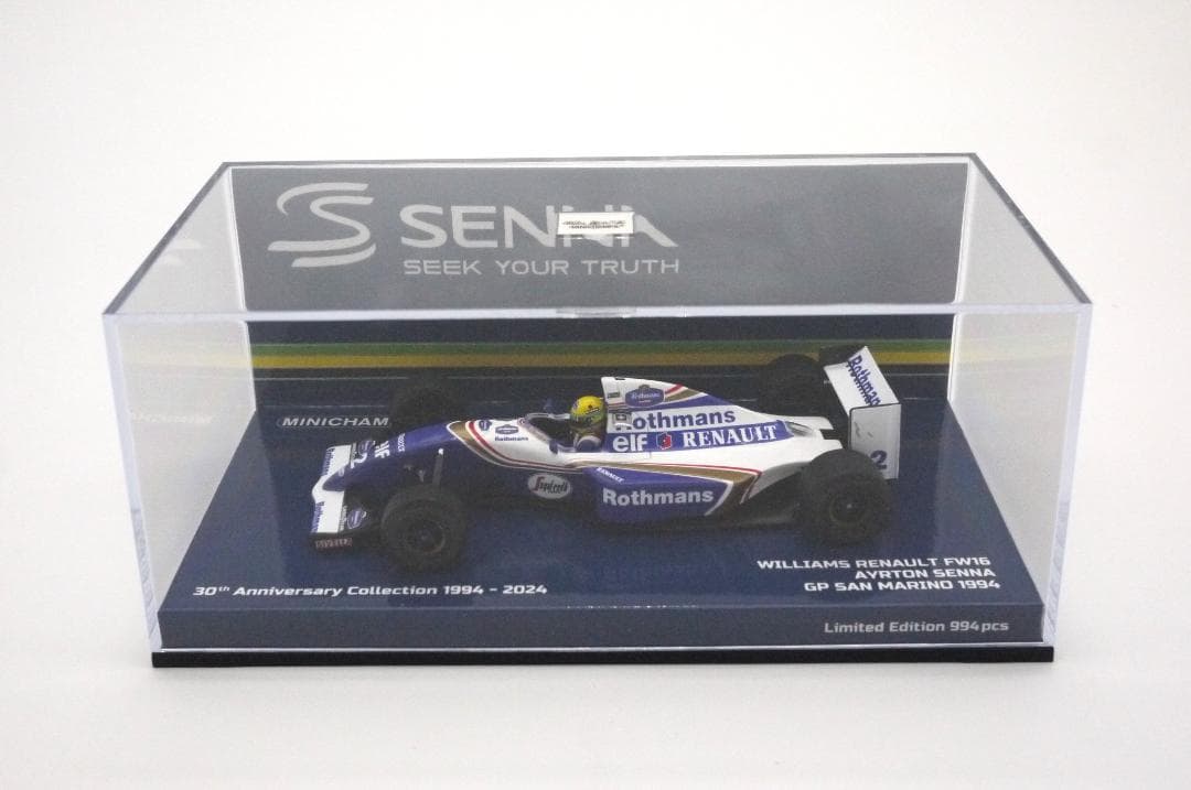 D1/43 ウィリアムズ FW16 ラストレース ロスマンズ A.セナ