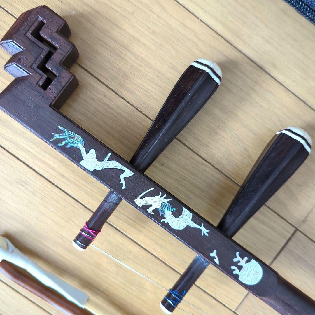 胡涵柔製作 最上級明清老紅木21 螺鈿龍、鳳凰