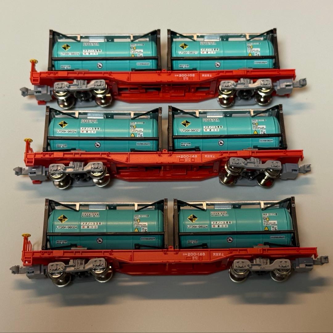 Nゲージ タキ1000＋コキ200 18両セット タンクコンテナ付き