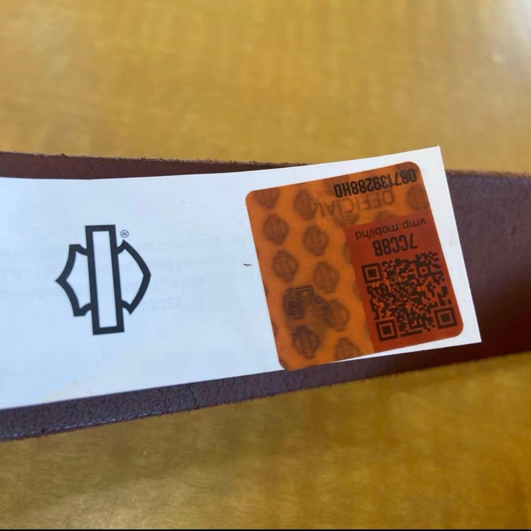 新品純正Harley-Davidson ハーレーロゴ付レザーベルト15000の品