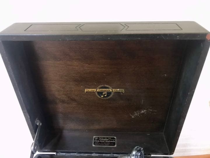 動作確認済　Columbia卓上蓄音機 No.420　付属カバー付　アンティーク