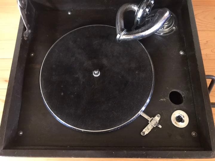 動作確認済　Columbia卓上蓄音機 No.420　付属カバー付　アンティーク