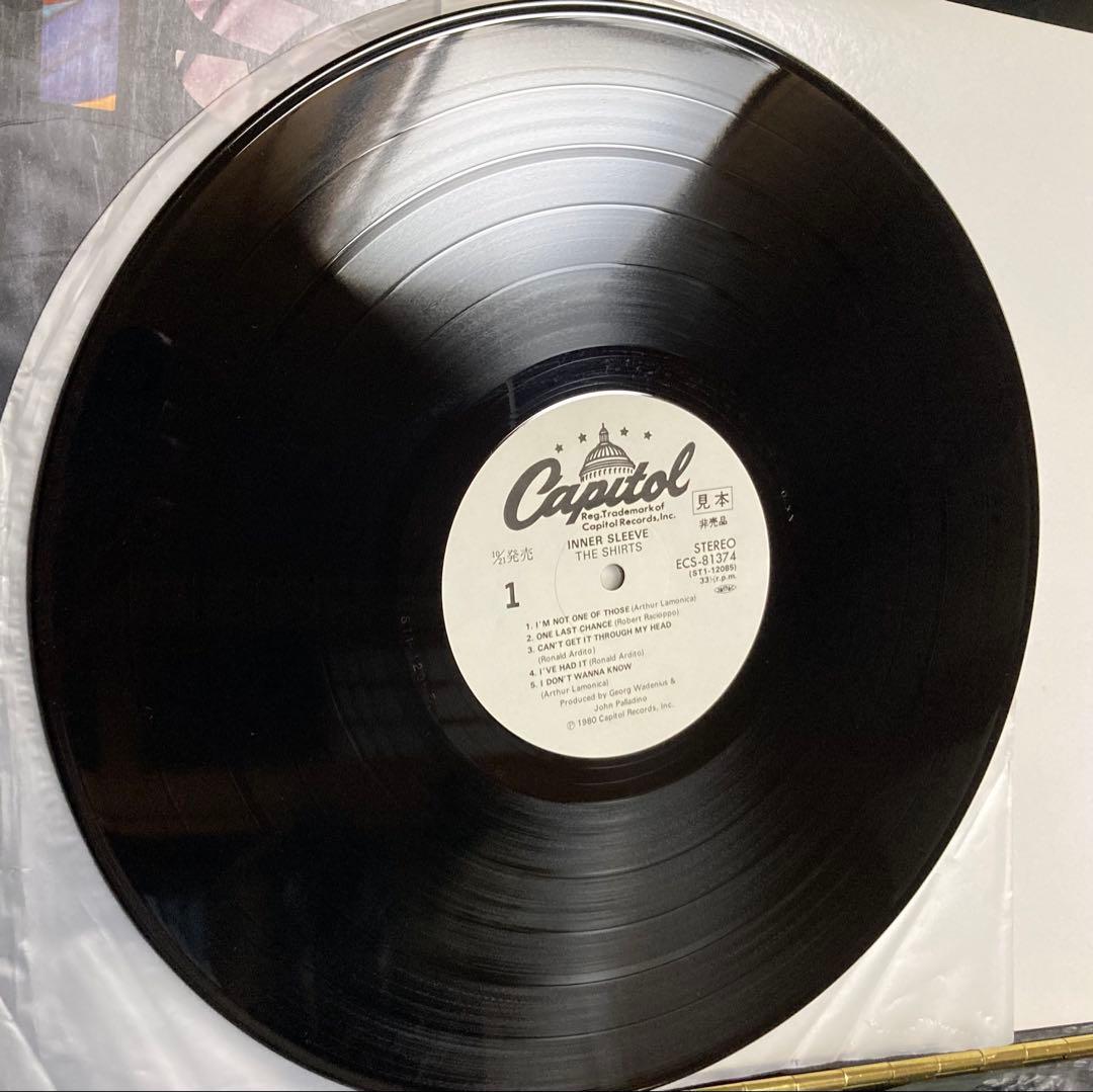 美盤：PROMO帯付国内見本盤LP：THE SHIRTS（シャーツ）フライヤー付