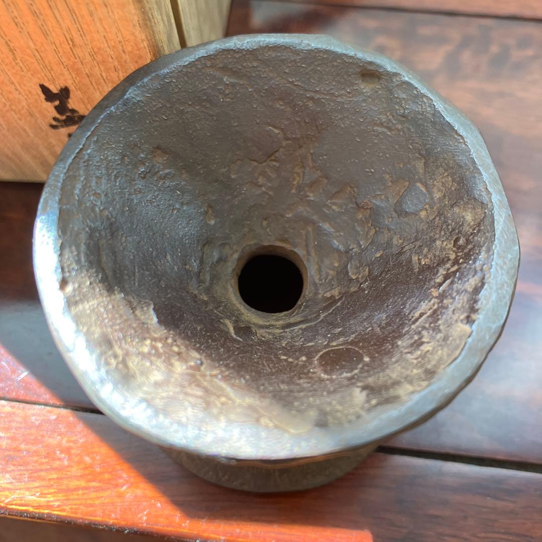 鉄　蓋置　末広　茶道具