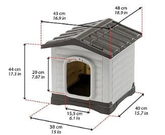 @@ferplast社製 ドッグヴィラ 50 ハウス 犬小屋 屋外 屋内@@14